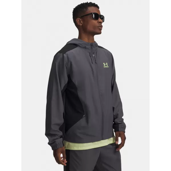  Férfi dzseki UNDER ARMOUR TECH SPORT WOVEN JKT 6011267-025 SZÜRKE 