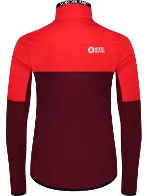 Női powerfleece pulóver NORDBLANC IDOL NBSFL8337 BURGUNDIA