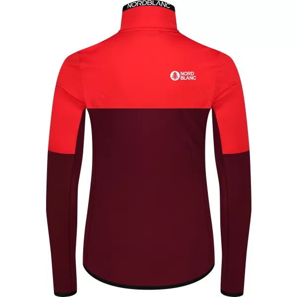  Női powerfleece pulóver NORDBLANC IDOL NBSFL8337 BURGUNDIA 