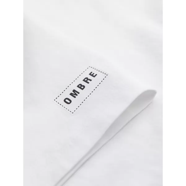  Férfi póló OMBRE OM-TSPT-0269 FEHÉR 