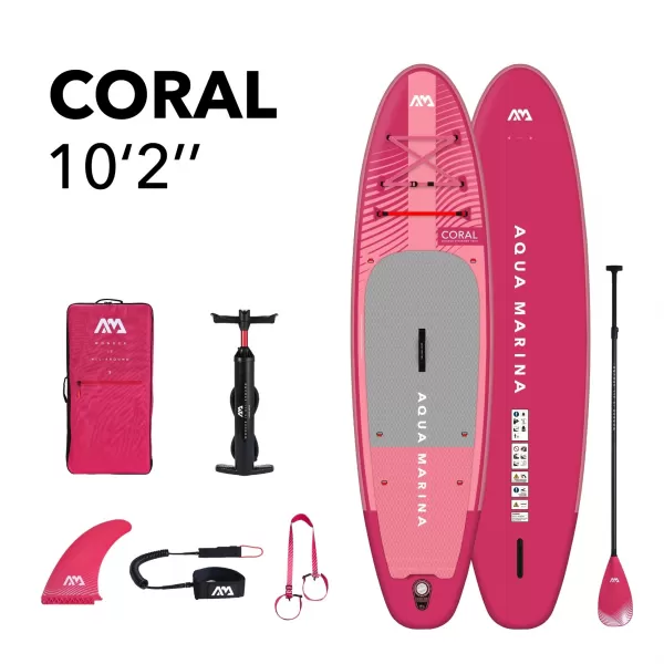  Eveződeszka AQUA MARINA CORAL 10'2'' MÁLNA 
