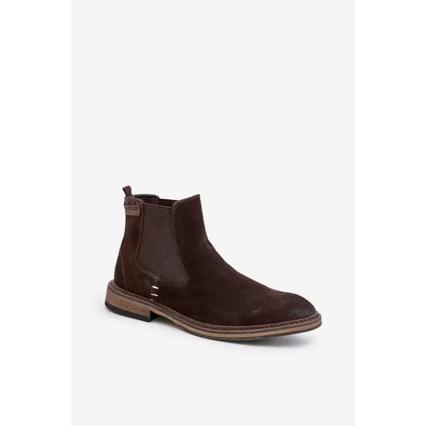  Férfi bokacsizma BIG STAR SHOES OO174155 BARNA/BÉZS 