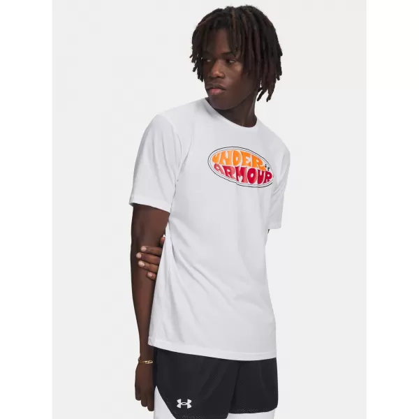  Férfi póló UNDER ARMOUR M OVAL WM SS 6011075-100 FEHÉR 