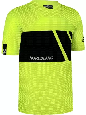 Funkcionális férfi kerékpáros póló NORDBLANC MUD NBSMF8083 ÉLÉNK SÁRGA