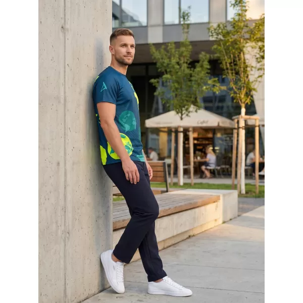  Prémium férfi szabadidő ing ALTISPORT VOJ/ALM130TR06 SÖTÉTKÉK-FLUO SÁRGA 