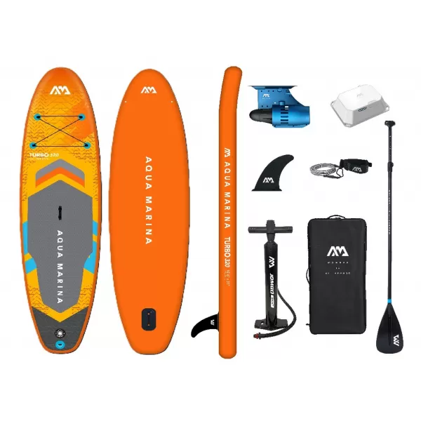  Paddleboard motorral AQUA MARINA GO Turbo 320 SÁRGA SZÜRKE 
