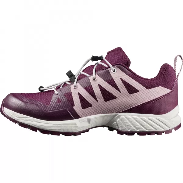  Gyerekcipők SALOMON OUTSCAPE WATERPROOF L49212600 TÉLI VIRÁGZÁS/HAJNAL RÓZSASZÍN/FEHÉR 