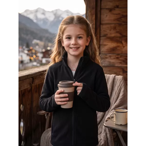  Gyermek polár pulóver ALPINE PRO SIUSO 4 FEKETE 