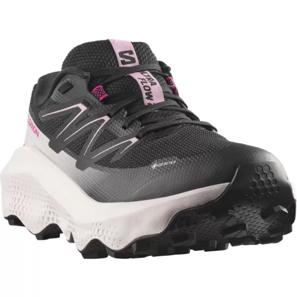  Női cipők SALOMON ULTRA FLOW 2 GORE-TEX L49299500 FEKETE/HAJNALRÓZSASZÍN/VANÍLIA JÉG 