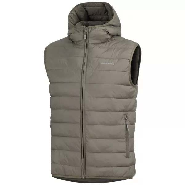  Férfi mellény PENTAGON AURORA 2.0 PUFFER HOODED VEST K04011-2.0 ZÖLD 