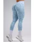 Kompressziós push-up leggings leopárdmintával NEBBIA PRIMAL 849 KÉK LEOPÁRD