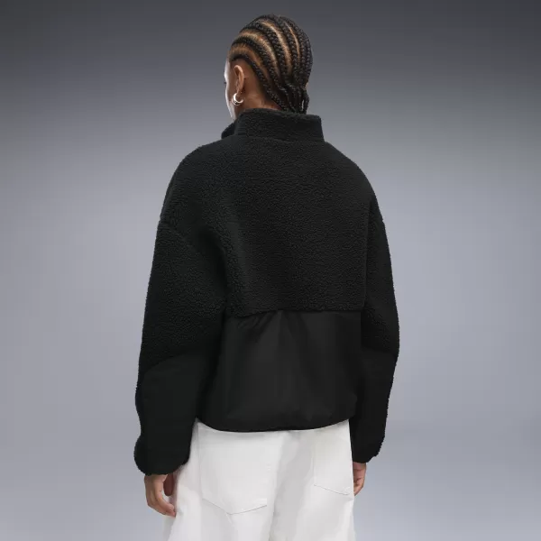  Női kabát PUMA RE:FIBRE SHERPA JACKET W 69456701 PUMA FEKETE 