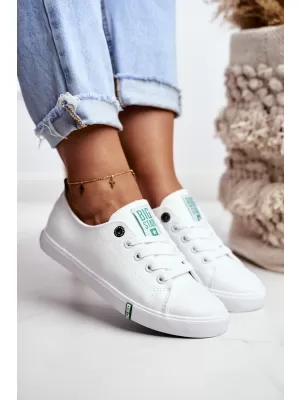 Női tornacipő BIG STAR SHOES GG274006 FEHÉR/ZÖLD