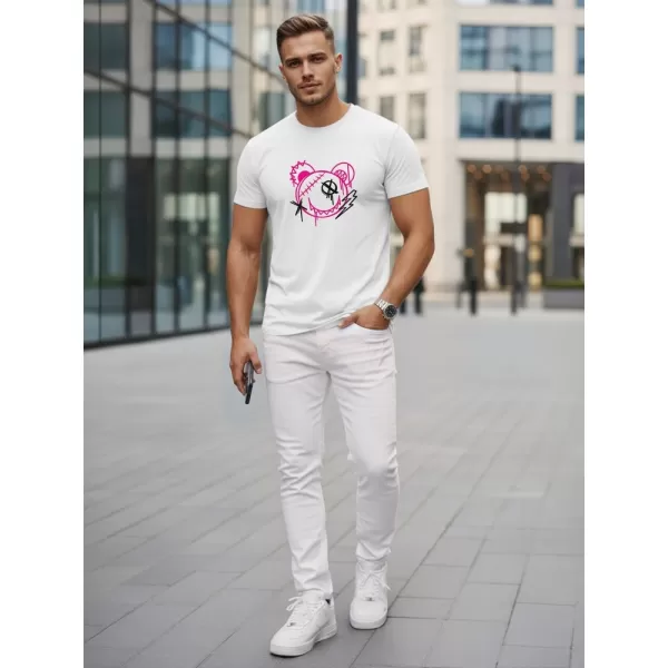  Férfi póló DSTREET NX0136R-WH FEHÉR 