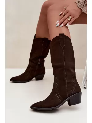 Női cowboy csizma BOTO 5312 BARNA