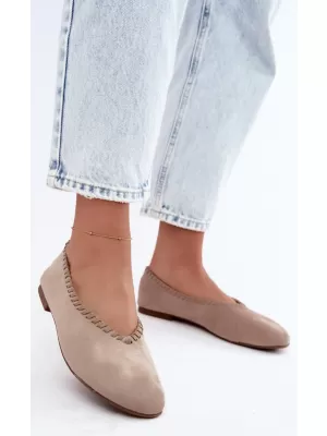 Női balerinák BOTO 9897 KHAKI