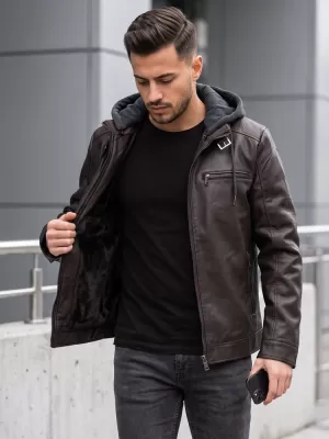 Férfi dzseki DSTREET TX5148 BARNA