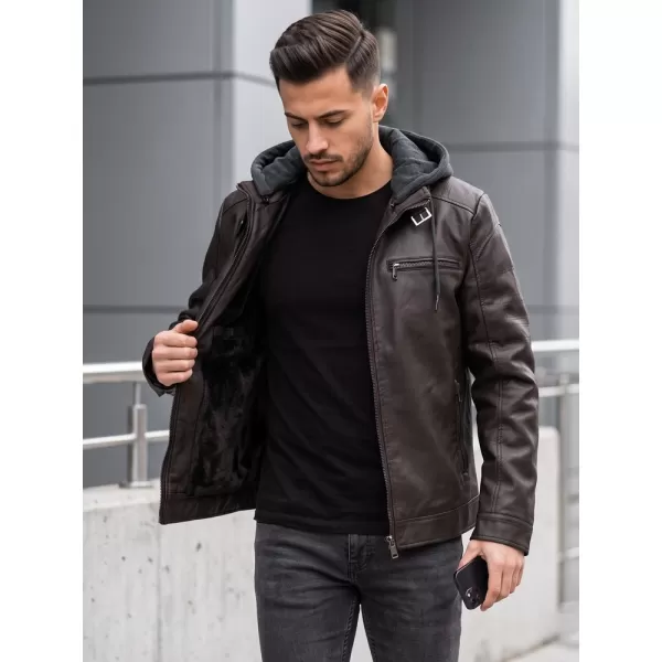 Férfi dzseki DSTREET TX5148 BARNA 