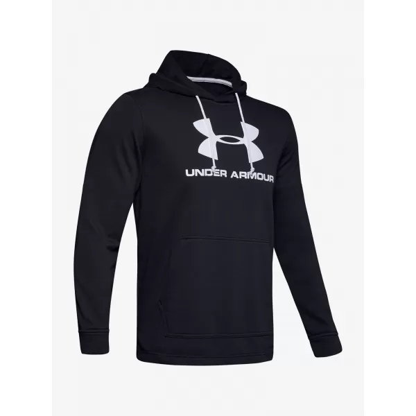  Férfi pulóver UNDER ARMOUR SPORTSTYLE TERRY LOGO HOODIE 1348520-001 FEKETE 