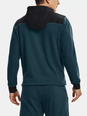 Férfi pulóver UNDER ARMOUR UA RUSH FLEECE HOODIE 1366177-413 KÉK