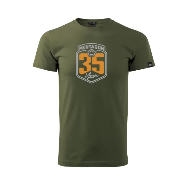  Férfi póló PENTAGON PRIME T-SHIRT ANNIVERSARY K09061-AN ZÖLD 