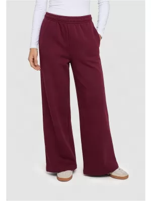 Női melegítőnadrág URBAN CLASSICS TB8169-00606 BURGUNDIA