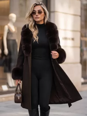Női kabát DSTREET TY6076 BARNA