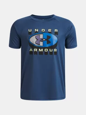 Fiú póló UNDER ARMOUR B TECH GRAPHIC SS 6009615-498 KÉK