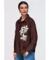 Női ing OMBRE OW-SH-E0073 BARNA