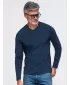 Férfi póló OMBRE OM-LSBL-0143 SÖTÉTKÉK
