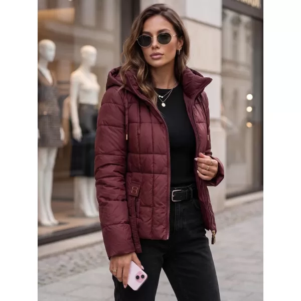  Női kabát DSTREET TY5859 BORDÓ 