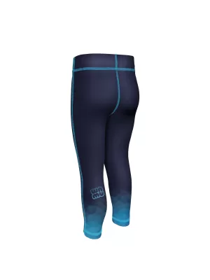 Gyerek funkcionális leggings WAMU MOZAIKA SÖTÉTKÉK