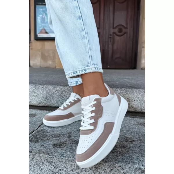  Női tornacipő BIG STAR SHOES UU274275 FEHÉR/BÉZS 
