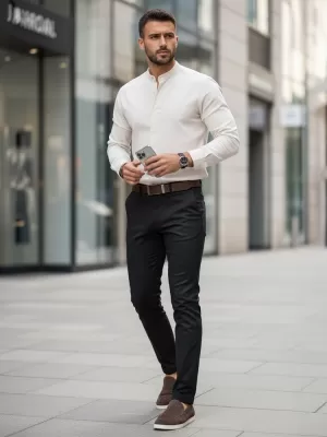 Férfi nadrág DSTREET UX4484 FEKETE