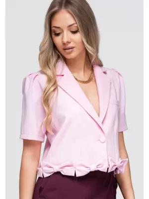 Női kabát OMBRE OW-BL-E0002 RÓZSASZÍN