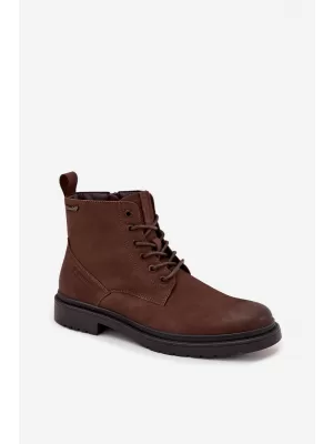 Férfi bokacsizma BIG STAR SHOES OO174149 BARNA/BÉZS