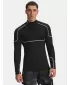 Férfi póló UNDER ARMOUR COLD WEATHER GRID LS MOCK 6007127-001 FEKETE