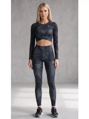 Női prémium hosszú leggings (új méretek) ALTISPORT VOJ/ALW072LEG05 FEKETE
