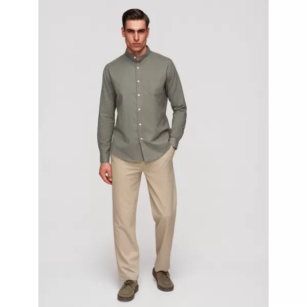  Férfi ing OMBRE K704 KHAKI 