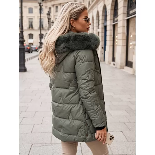  Női kabát DSTREET TY5739 ZÖLD 