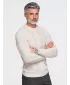 Férfi pulóver OMBRE OM-SWSW-0191 EKRÜ