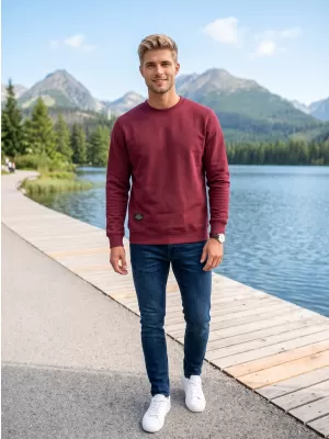 Férfi pulóver ALTISPORT NP/ALMST43001 BURGUNDIA