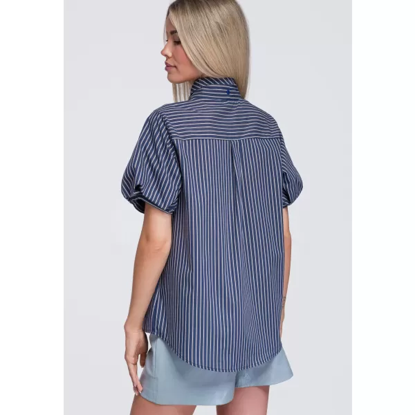  Női ing OMBRE OW-SH-E0067 SÖTÉTKÉK 