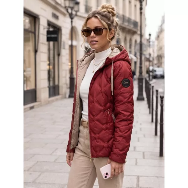  Női kabát DSTREET TY5885 BURGUNDIA 