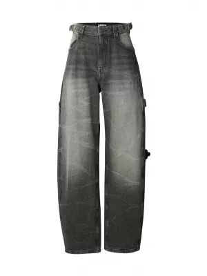 Női nadrág URBAN CLASSICS TB8140 FEKETÉRE MOSVA