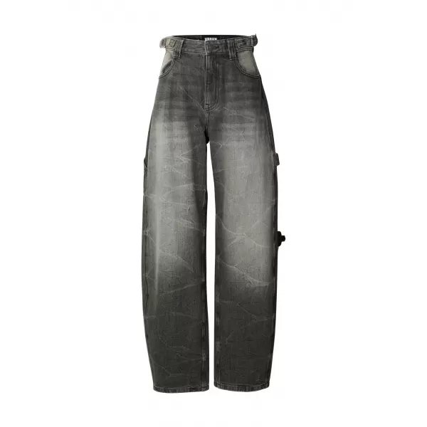  Női nadrág URBAN CLASSICS TB8140 FEKETÉRE MOSVA 