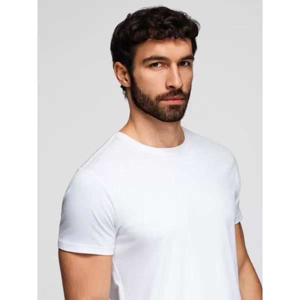  Férfi póló OMBRE OM-TSBS-0268 FEHÉR 
