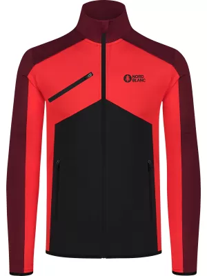 Férfi powerfleece pulóver NORDBLANC CUSP NBSFM8334 PIROS