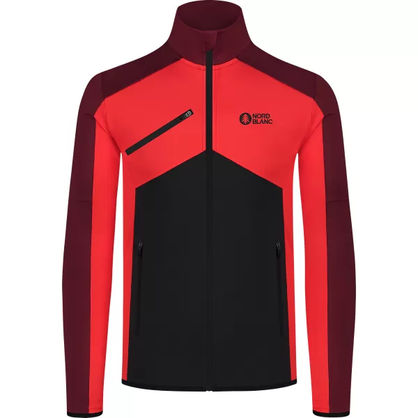  Férfi powerfleece pulóver NORDBLANC CUSP NBSFM8334 PIROS 