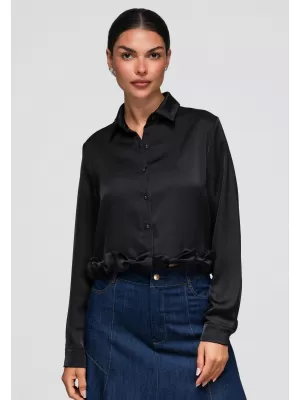Női ing OMBRE OW-SH-E0059 FEKETE